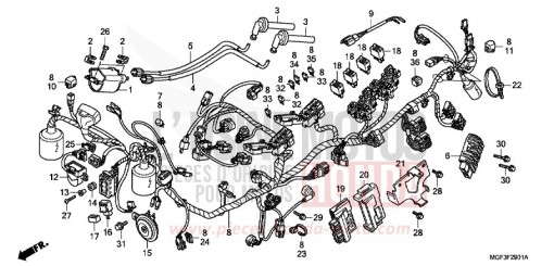FAISCEAU DES FILS (FJS600A9-2KO/FJS600AB/DB) FJS600AB de 2011
